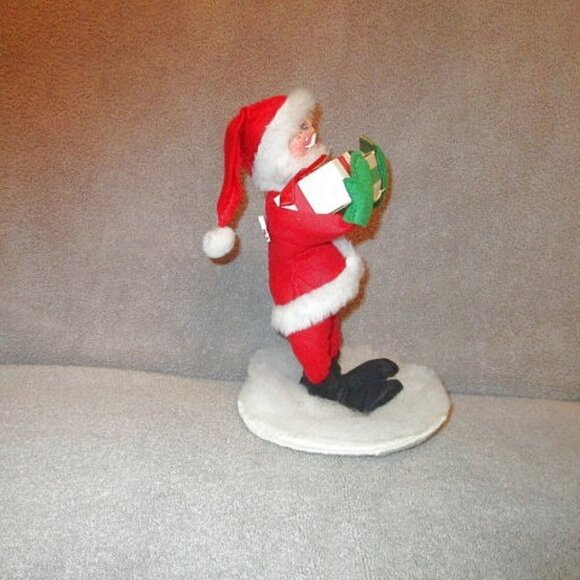 1991 Vtg Annalee Mobilitee Santa Claus Doll On Stand Poseable Christmas Holiday - Picture 3 of 9